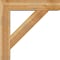 Ekena Millwork Traditional Block Rough Sawn Bracket w/ Offset Brace, Western Red Cedar, 8"W x 36"D x 36"H BKT0806X36X36TRA05RWR - alternate 4